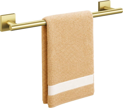Brushed Nickel Hand Towel Bar, 9 Inch Towel Racks for Bathroom | Thicken 304 Stainless Steel Towel Holder with Square Base, Towel Rod Wall Mounted, Modern Home Decor (Total Length 11 Inch)