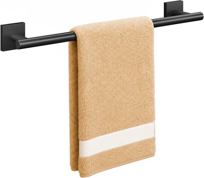 Brushed Nickel Hand Towel Bar, 9 Inch Towel Racks for Bathroom | Thicken 304 Stainless Steel Towel Holder with Square Base, Towel Rod Wall Mounted, Modern Home Decor (Total Length 11 Inch)