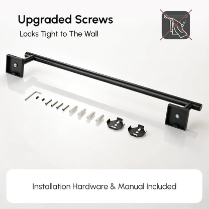 Brushed Nickel Hand Towel Bar, 9 Inch Towel Racks for Bathroom | Thicken 304 Stainless Steel Towel Holder with Square Base, Towel Rod Wall Mounted, Modern Home Decor (Total Length 11 Inch)