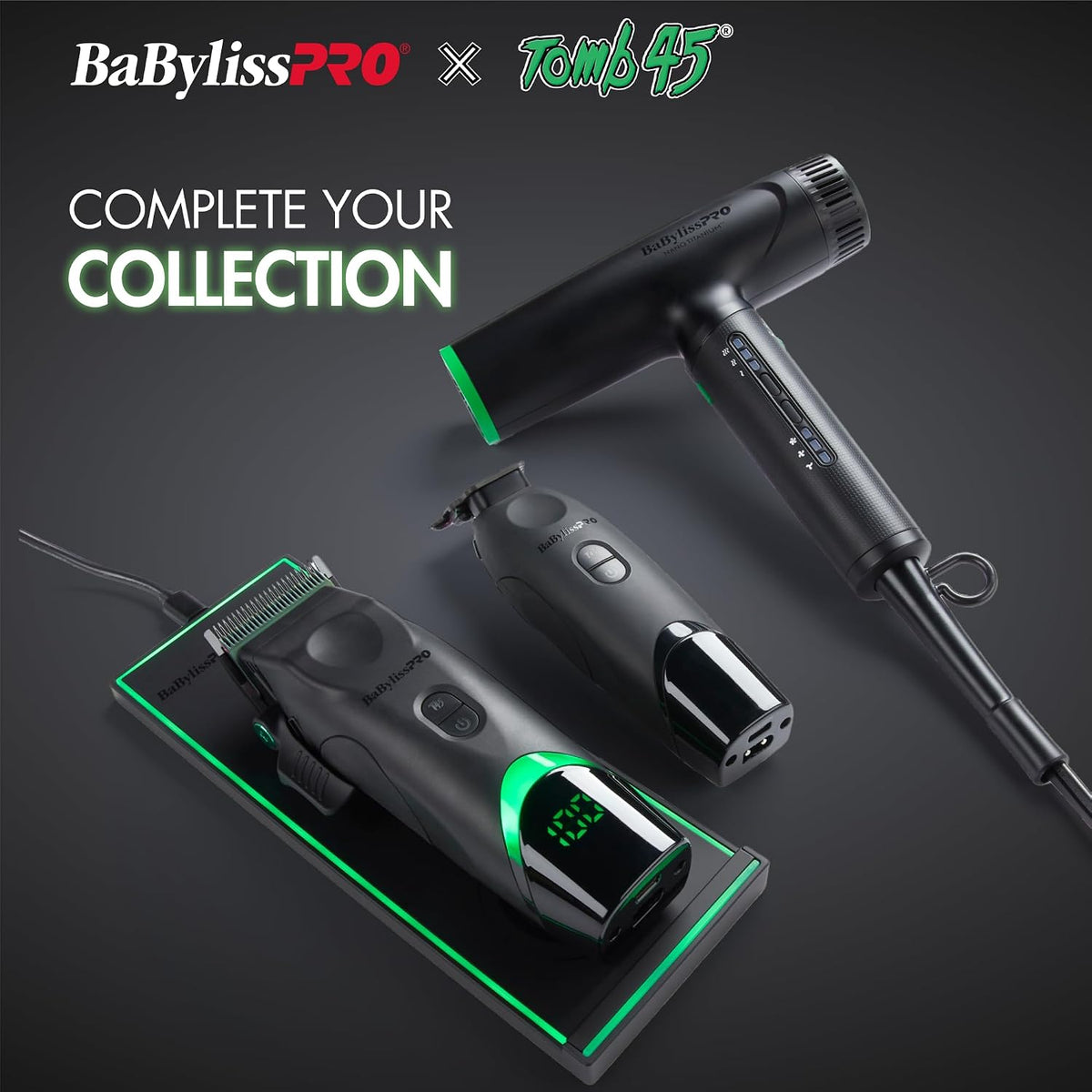 BaBylissPRO Nano Titanium Limited Edition Professional Nano Light Ionic Hair Dryer (Tomb45 Collection)