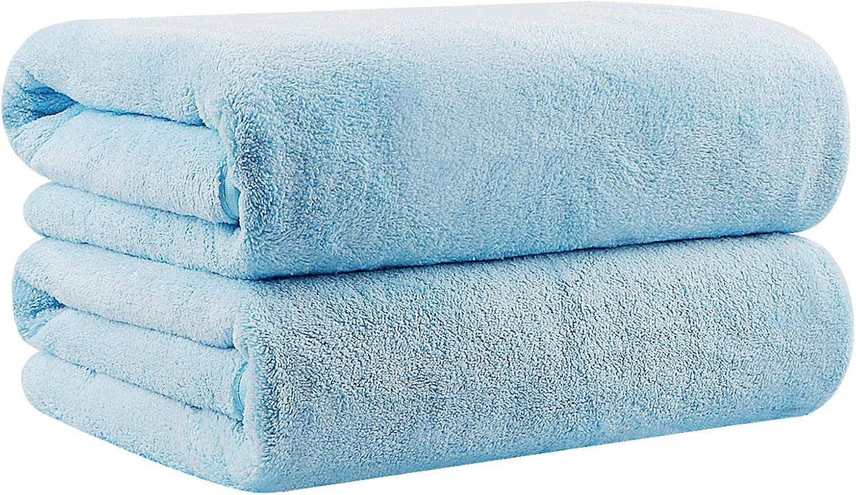 Orighty Bath Towels, Soft Feel Bath Towel, (27'' x 54'') | Highly Absorbent, Quick Drying Microfiber Towels for Body, Sport, Yoga, SPA, Fitness, Bathroom - Grey