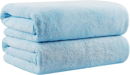 Orighty Bath Towels, Soft Feel Bath Towel, (27'' x 54'') | Highly Absorbent, Quick Drying Microfiber Towels for Body, Sport, Yoga, SPA, Fitness, Bathroom - Grey