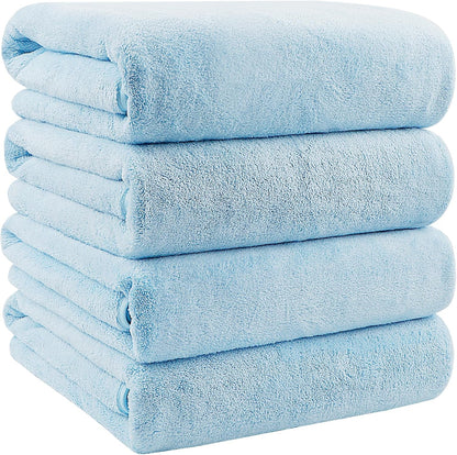 Orighty Bath Towels, Soft Feel Bath Towel, (27'' x 54'') | Highly Absorbent, Quick Drying Microfiber Towels for Body, Sport, Yoga, SPA, Fitness, Bathroom - Grey
