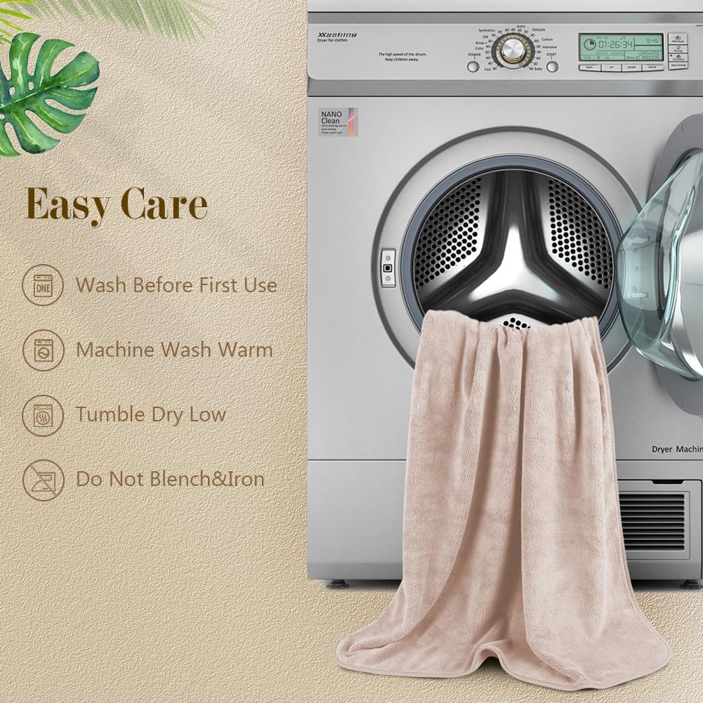 Orighty Bath Towels, Soft Feel Bath Towel, (27'' x 54'') | Highly Absorbent, Quick Drying Microfiber Towels for Body, Sport, Yoga, SPA, Fitness, Bathroom - Grey