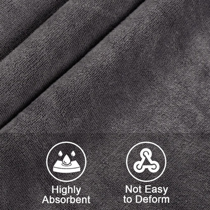 Orighty Bath Towels, Soft Feel Bath Towel, (27'' x 54'') | Highly Absorbent, Quick Drying Microfiber Towels for Body, Sport, Yoga, SPA, Fitness, Bathroom - Grey