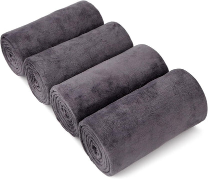 Orighty Bath Towels, Soft Feel Bath Towel, (27'' x 54'') | Highly Absorbent, Quick Drying Microfiber Towels for Body, Sport, Yoga, SPA, Fitness, Bathroom - Grey