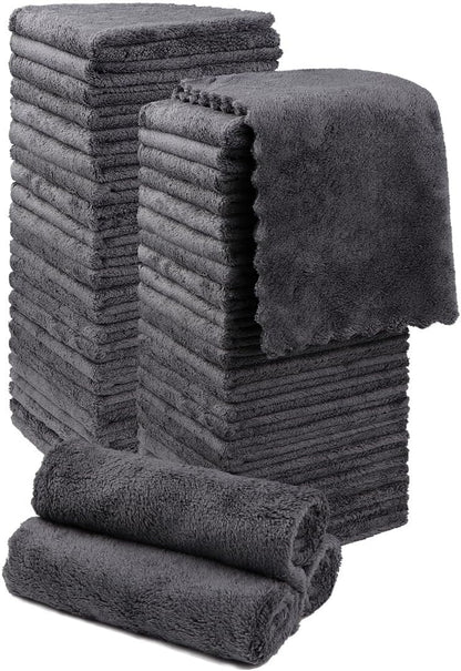 Orighty Bath Towels, Soft Feel Bath Towel, (27'' x 54'') | Highly Absorbent, Quick Drying Microfiber Towels for Body, Sport, Yoga, SPA, Fitness, Bathroom - Grey