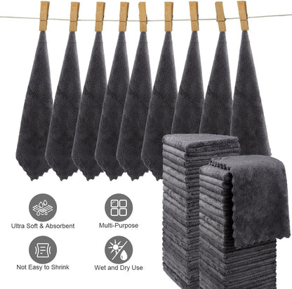 Orighty Bath Towels, Soft Feel Bath Towel, (27'' x 54'') | Highly Absorbent, Quick Drying Microfiber Towels for Body, Sport, Yoga, SPA, Fitness, Bathroom - Grey