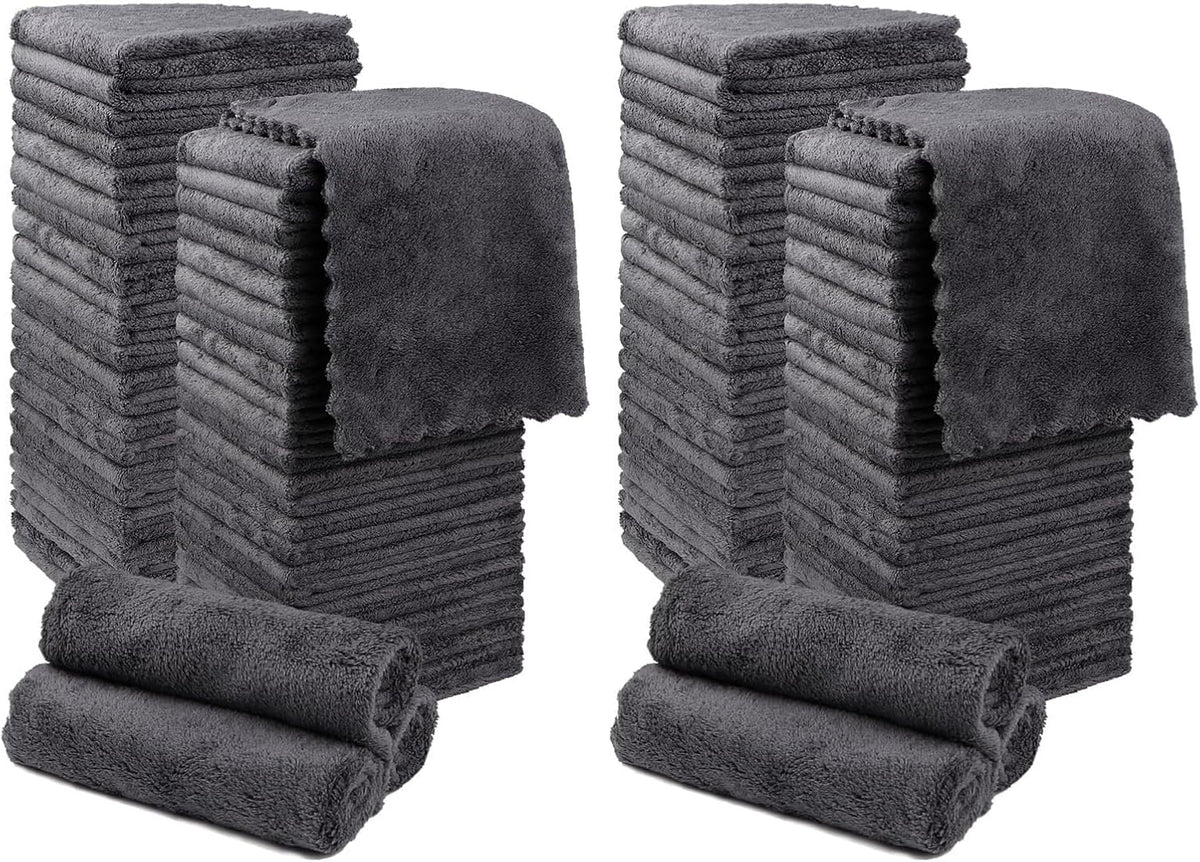 Orighty Bath Towels, Soft Feel Bath Towel, (27'' x 54'') | Highly Absorbent, Quick Drying Microfiber Towels for Body, Sport, Yoga, SPA, Fitness, Bathroom - Grey
