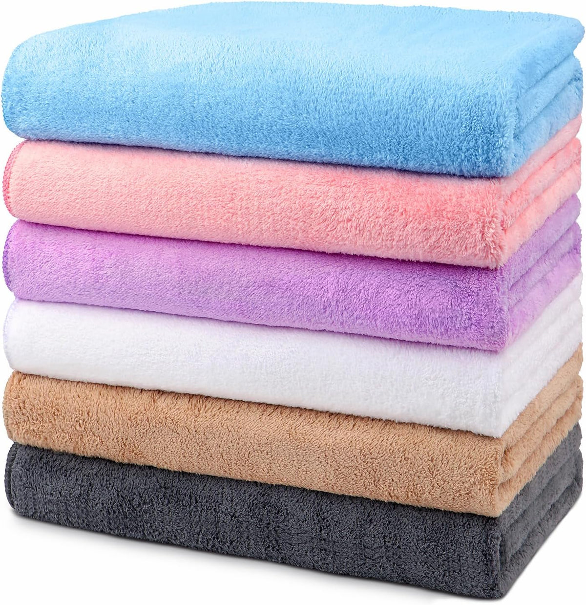 Orighty Bath Towels, Soft Feel Bath Towel, (27'' x 54'') | Highly Absorbent, Quick Drying Microfiber Towels for Body, Sport, Yoga, SPA, Fitness, Bathroom - Grey