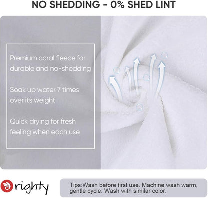 Orighty Bath Towels, Soft Feel Bath Towel, (27'' x 54'') | Highly Absorbent, Quick Drying Microfiber Towels for Body, Sport, Yoga, SPA, Fitness, Bathroom - Grey