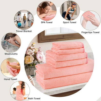 Orighty Bath Towels, Soft Feel Bath Towel, (27'' x 54'') | Highly Absorbent, Quick Drying Microfiber Towels for Body, Sport, Yoga, SPA, Fitness, Bathroom - Grey