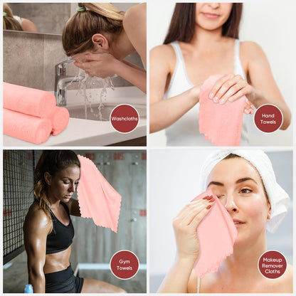 Orighty Bath Towels, Soft Feel Bath Towel, (27'' x 54'') | Highly Absorbent, Quick Drying Microfiber Towels for Body, Sport, Yoga, SPA, Fitness, Bathroom - Grey