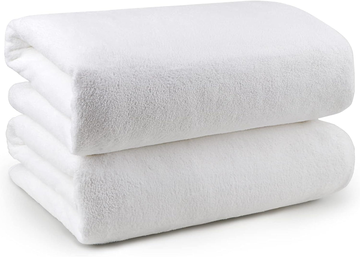 Orighty Bath Towels, Soft Feel Bath Towel, (27'' x 54'') | Highly Absorbent, Quick Drying Microfiber Towels for Body, Sport, Yoga, SPA, Fitness, Bathroom - Grey