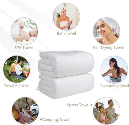 Orighty Bath Towels, Soft Feel Bath Towel, (27'' x 54'') | Highly Absorbent, Quick Drying Microfiber Towels for Body, Sport, Yoga, SPA, Fitness, Bathroom - Grey