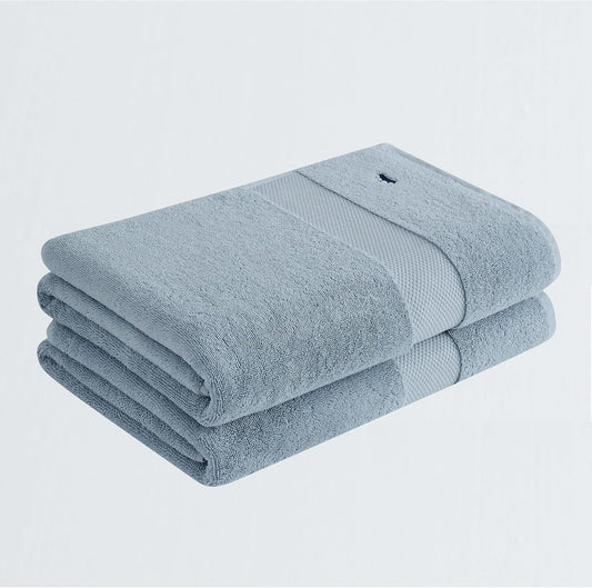 Turkish Cotton Towels Khaki Cotton 2-Piece 2 Pack Bath Towel, Solid Color Themed, for Men and Women, Oeko-TEX Certified Confidence