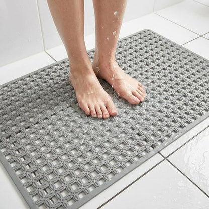 Kids Bath Mat for Tub, Non-Slip Toddler Bathtub Mat(Blue-Octopus)