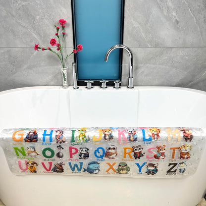 Kids Bath Mat for Tub, Non-Slip Toddler Bathtub Mat(Blue-Octopus)