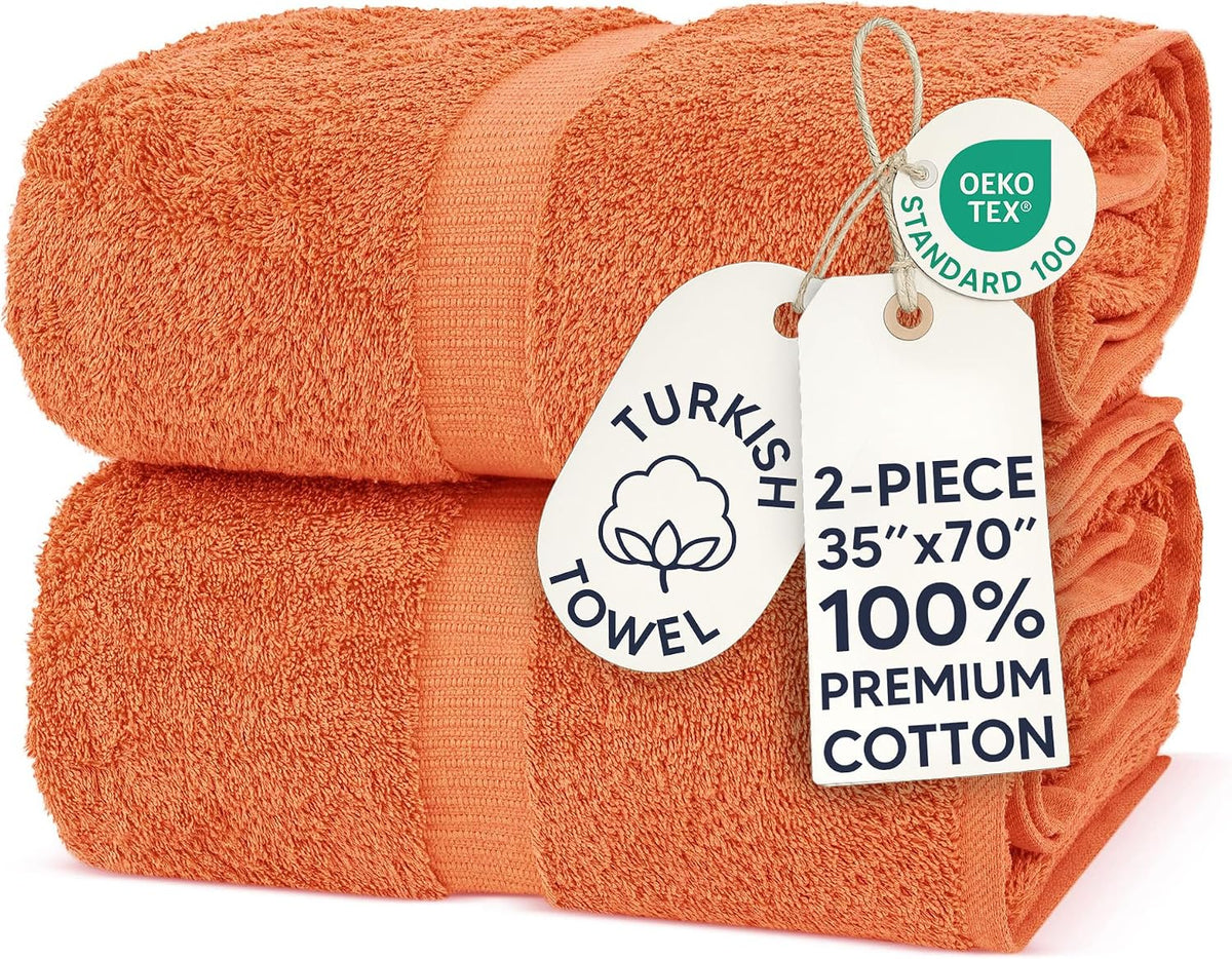 100% Cotton 4-Pack Bath Towels 27x54, Gray