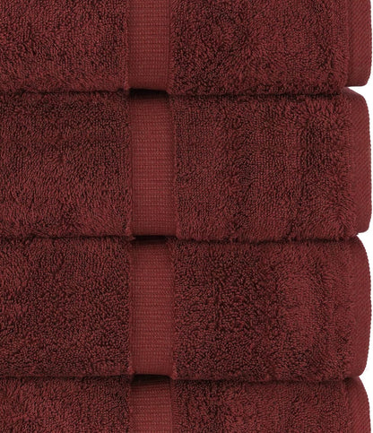 100% Cotton 4-Pack Bath Towels 27x54, Gray