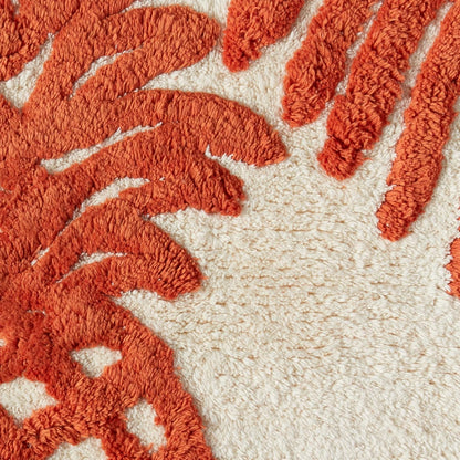 Bath Rug, 100% Cotton Soft & Absorbent Bath Mat, Reversible, Dorm Room Essentials, Long Branch Coconut