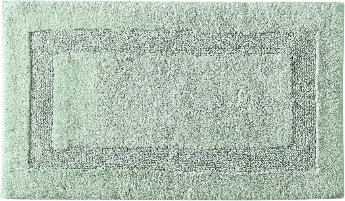 Bath Rug, 100% Cotton Soft & Absorbent Bath Mat, Reversible, Dorm Room Essentials, Long Branch Coconut