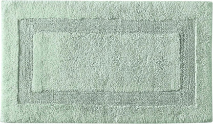 Bath Rug, 100% Cotton Soft & Absorbent Bath Mat, Reversible, Dorm Room Essentials, Long Branch Coconut