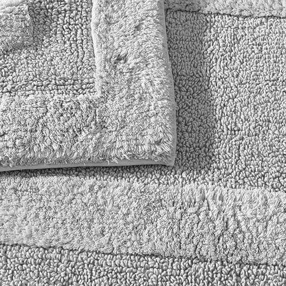 Bath Rug, 100% Cotton Soft & Absorbent Bath Mat, Reversible, Dorm Room Essentials, Long Branch Coconut