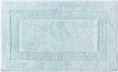 Bath Rug, 100% Cotton Soft & Absorbent Bath Mat, Reversible, Dorm Room Essentials, Long Branch Coconut