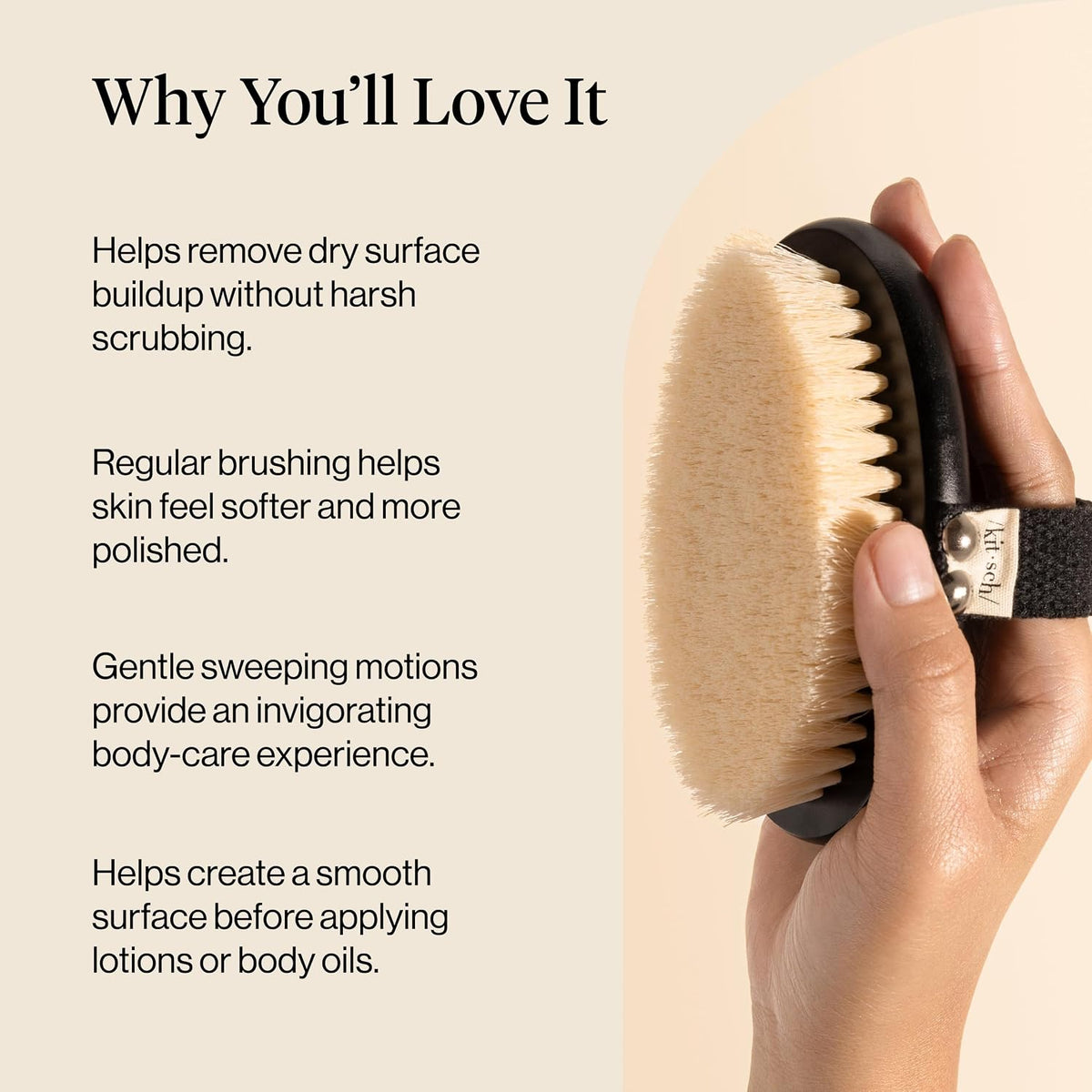 Dry Brushing Body Brush for Lymphatic Drainage