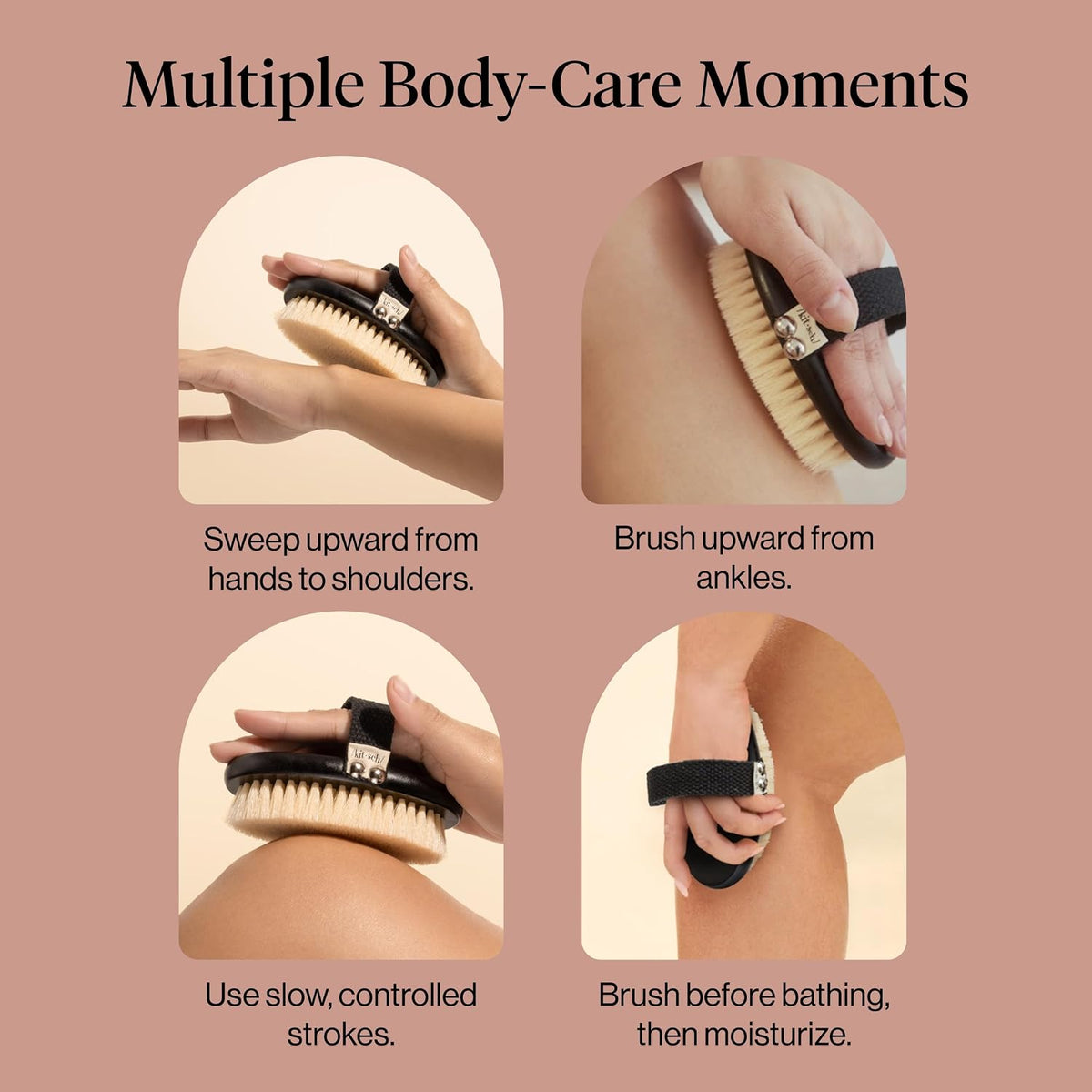 Dry Brushing Body Brush for Lymphatic Drainage