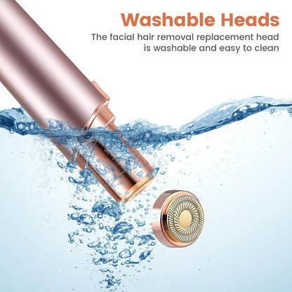 Flawless Facial Hair Remover for Women Painless Face Shaver -Mini Hair Remover, Electric Razor Shaver Portable Bikini Epilator for Lips, Chin, Armpit, Peach Fuzz, Fingers