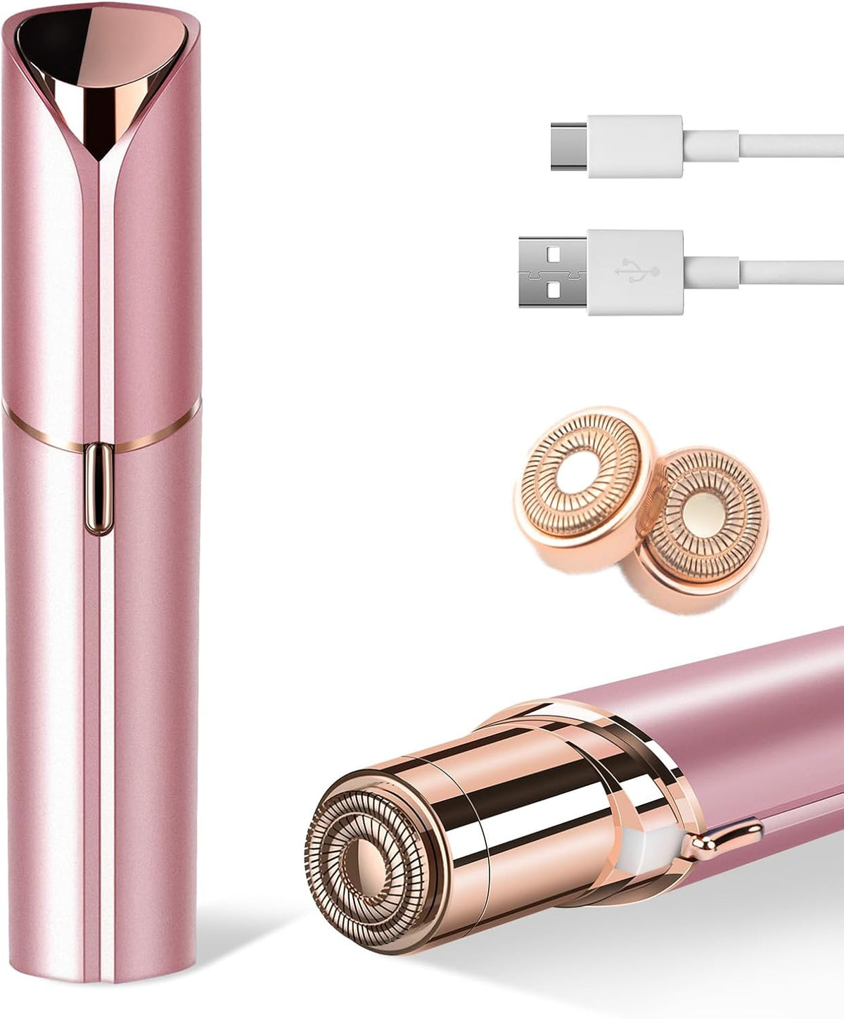 Flawless Facial Hair Remover for Women Painless Face Shaver -Mini Hair Remover, Electric Razor Shaver Portable Bikini Epilator for Lips, Chin, Armpit, Peach Fuzz, Fingers