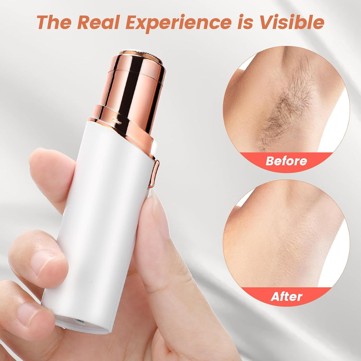 Flawless Facial Hair Remover for Women Painless Face Shaver -Mini Hair Remover, Electric Razor Shaver Portable Bikini Epilator for Lips, Chin, Armpit, Peach Fuzz, Fingers