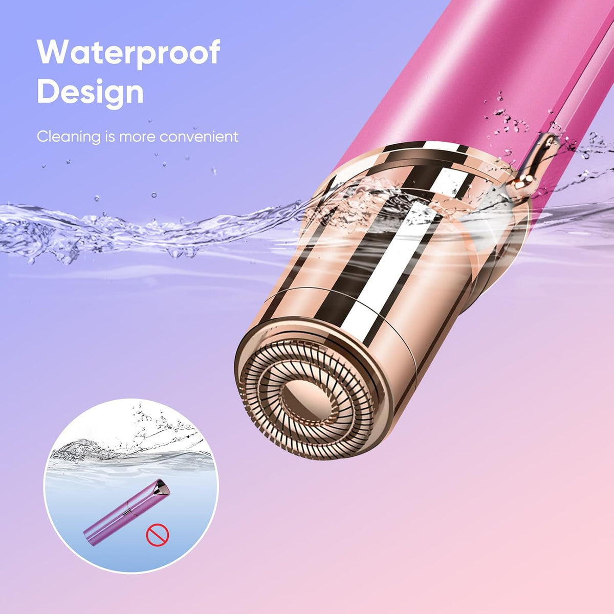 Flawless Facial Hair Remover for Women Painless Face Shaver -Mini Hair Remover, Electric Razor Shaver Portable Bikini Epilator for Lips, Chin, Armpit, Peach Fuzz, Fingers
