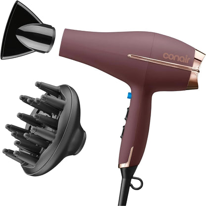 InfinitiPRO Hair Dryer with Diffuser & Concentrator, 1875W, Black