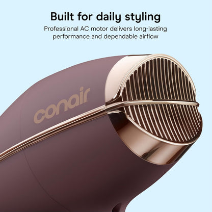 InfinitiPRO Hair Dryer with Diffuser & Concentrator, 1875W, Black