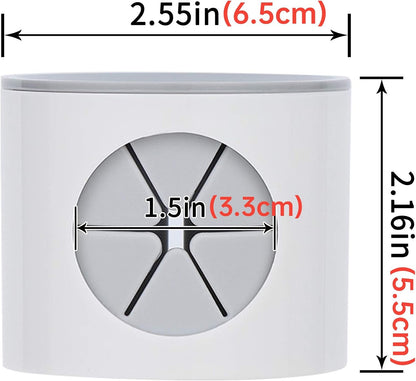 LaLand Electric Toothbrush Holder, Wall Mounted for Shower Space-Saving, Storage Organizer Caddy for Kids, Bathroom Decor (2, Grey)