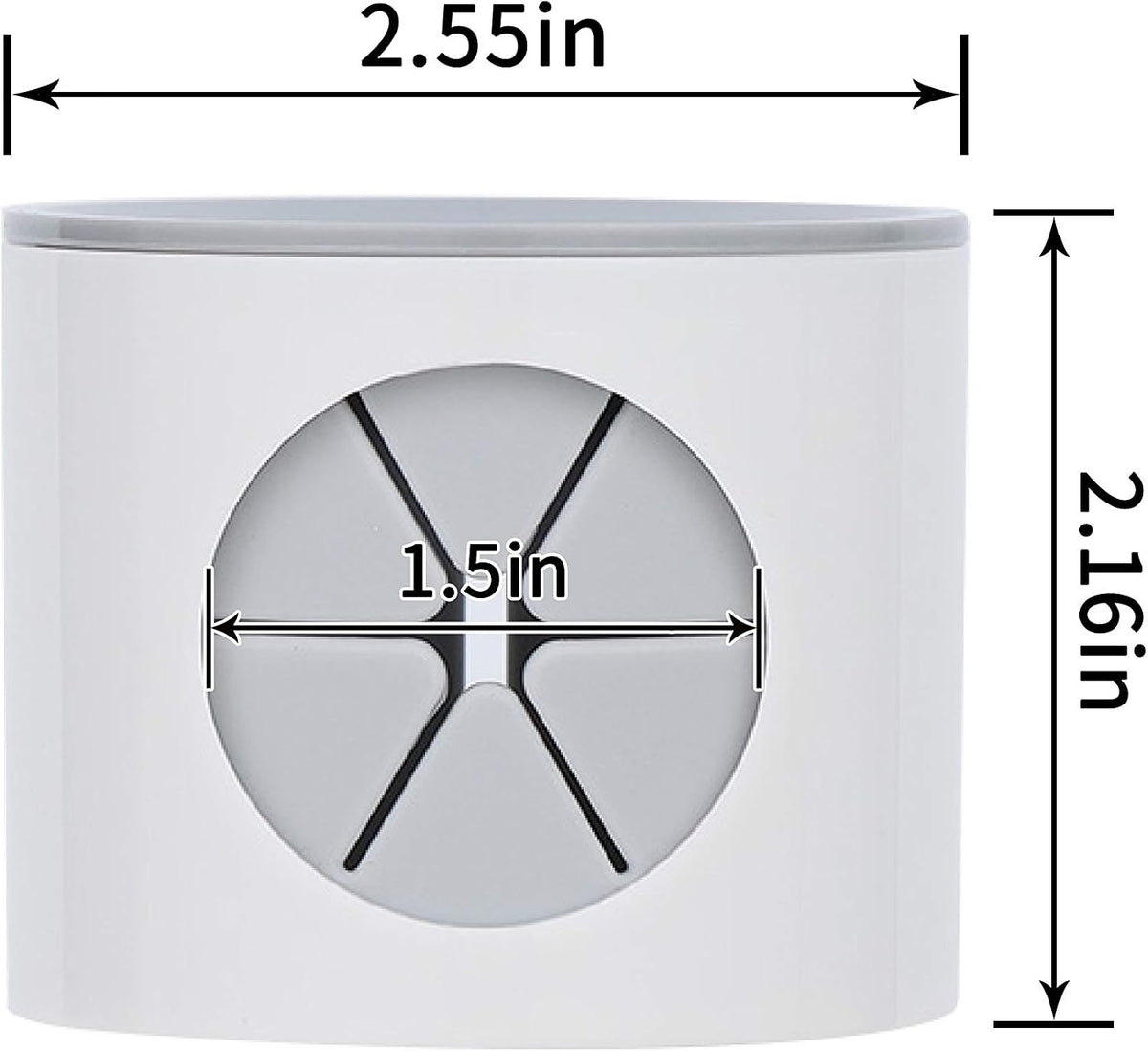 LaLand Electric Toothbrush Holder, Wall Mounted for Shower Space-Saving, Storage Organizer Caddy for Kids, Bathroom Decor (2, Grey)