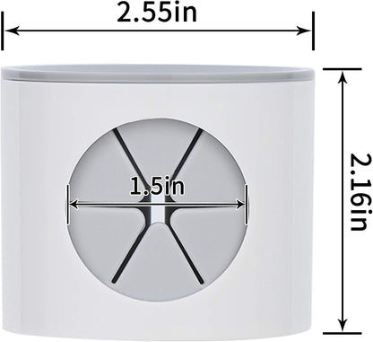 LaLand Electric Toothbrush Holder, Wall Mounted for Shower Space-Saving, Storage Organizer Caddy for Kids, Bathroom Decor (2, Grey)