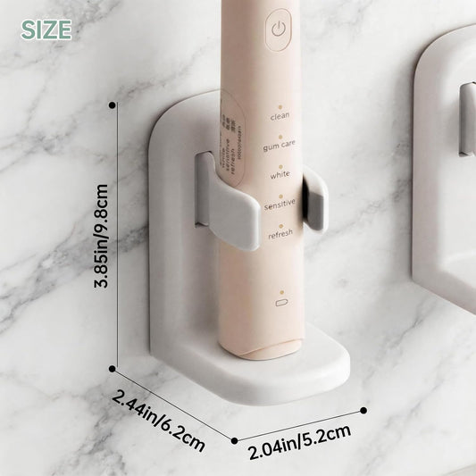 2-Pack Self Adhesive Electric Toothbrush Holder, White