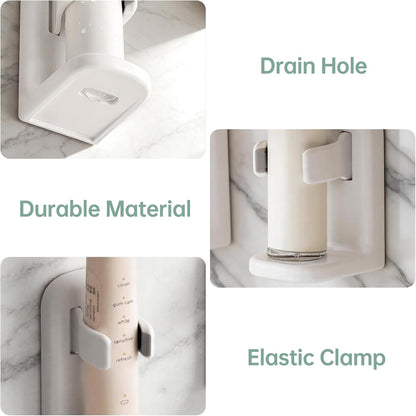 2-Pack Self Adhesive Electric Toothbrush Holder, White
