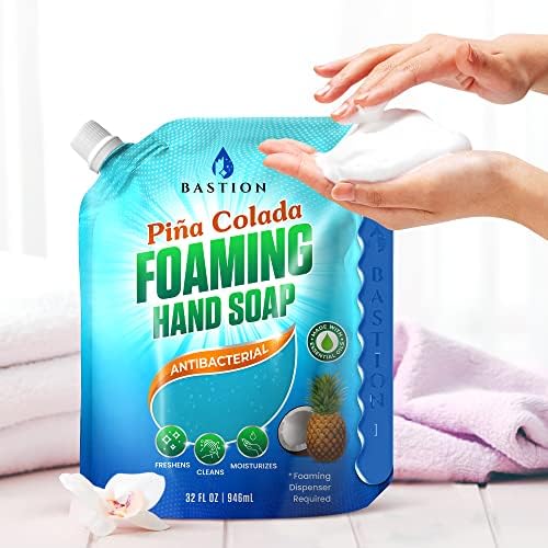 Pink Grapefruit Foaming Antibacterial Hand Soap Refill 1 Gallon (128 oz) Refreshing Pink Grapefruit Scent Bulk Hand Soap-Made In The USA.