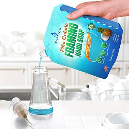 Pink Grapefruit Foaming Antibacterial Hand Soap Refill 1 Gallon (128 oz) Refreshing Pink Grapefruit Scent Bulk Hand Soap-Made In The USA.