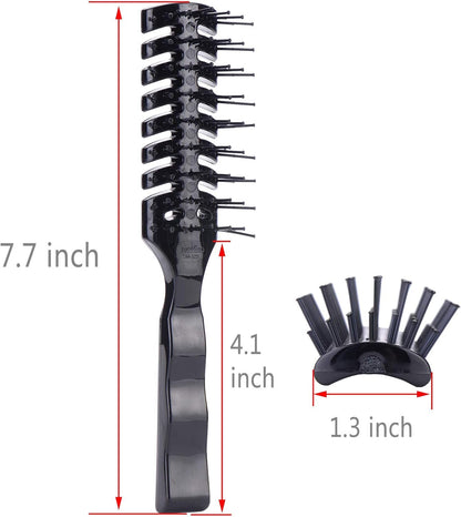 Mens Vented Hair Brush for Blow Drying, Anti Static Vent Hairbrush for Styling Fine, Curly, Wavy, Wet or Dry Hair