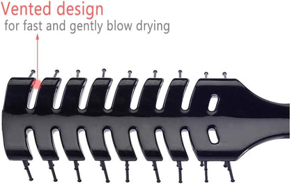 Mens Vented Hair Brush for Blow Drying, Anti Static Vent Hairbrush for Styling Fine, Curly, Wavy, Wet or Dry Hair