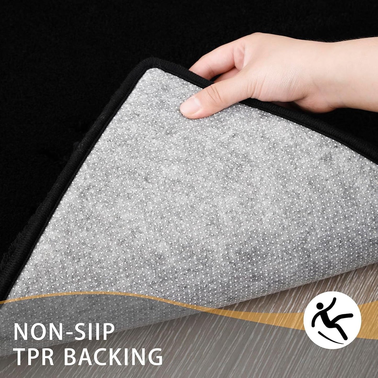 Bathroom Rugs 36x24 Light Gray - Thick Memory Foam Bath Mat, Ultra Soft & Plush Fluffy, Non-Slip, Quick Dry, Absorbent Washable Floor Microfiber Mat for Tub, Home Decor Accessories