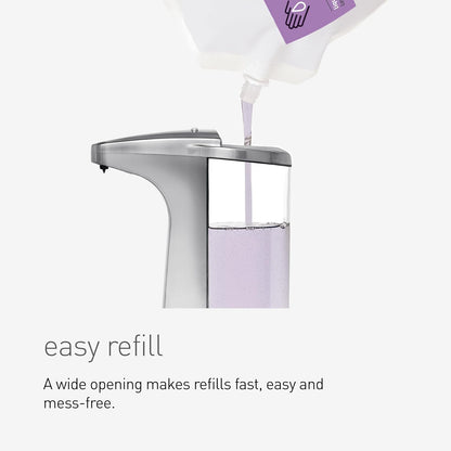 8 oz. Touch-Free Sensor Liquid Soap Pump Dispenser with Soap Sample, Brushed Nickel