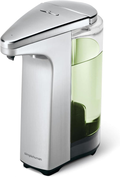 8 oz. Touch-Free Sensor Liquid Soap Pump Dispenser with Soap Sample, Brushed Nickel