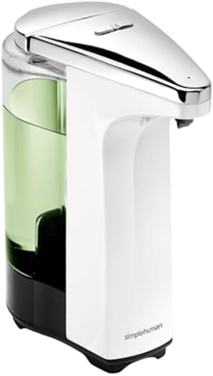 8 oz. Touch-Free Sensor Liquid Soap Pump Dispenser with Soap Sample, Brushed Nickel